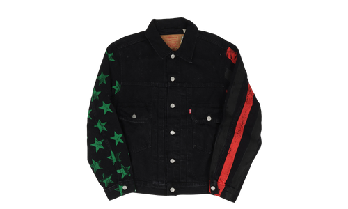 Cactus Tears Denim Plant Jacket "4th Of July" DT190